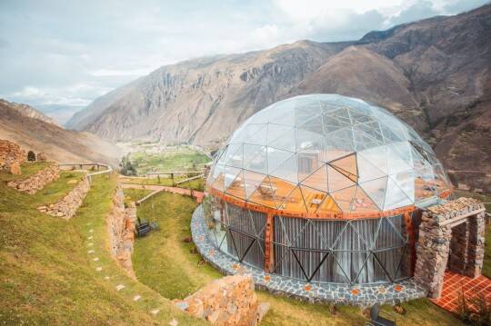 No Peru, turistas podem dormir sob as estrelas em redomas de vidro. Foto: Stardome Peru