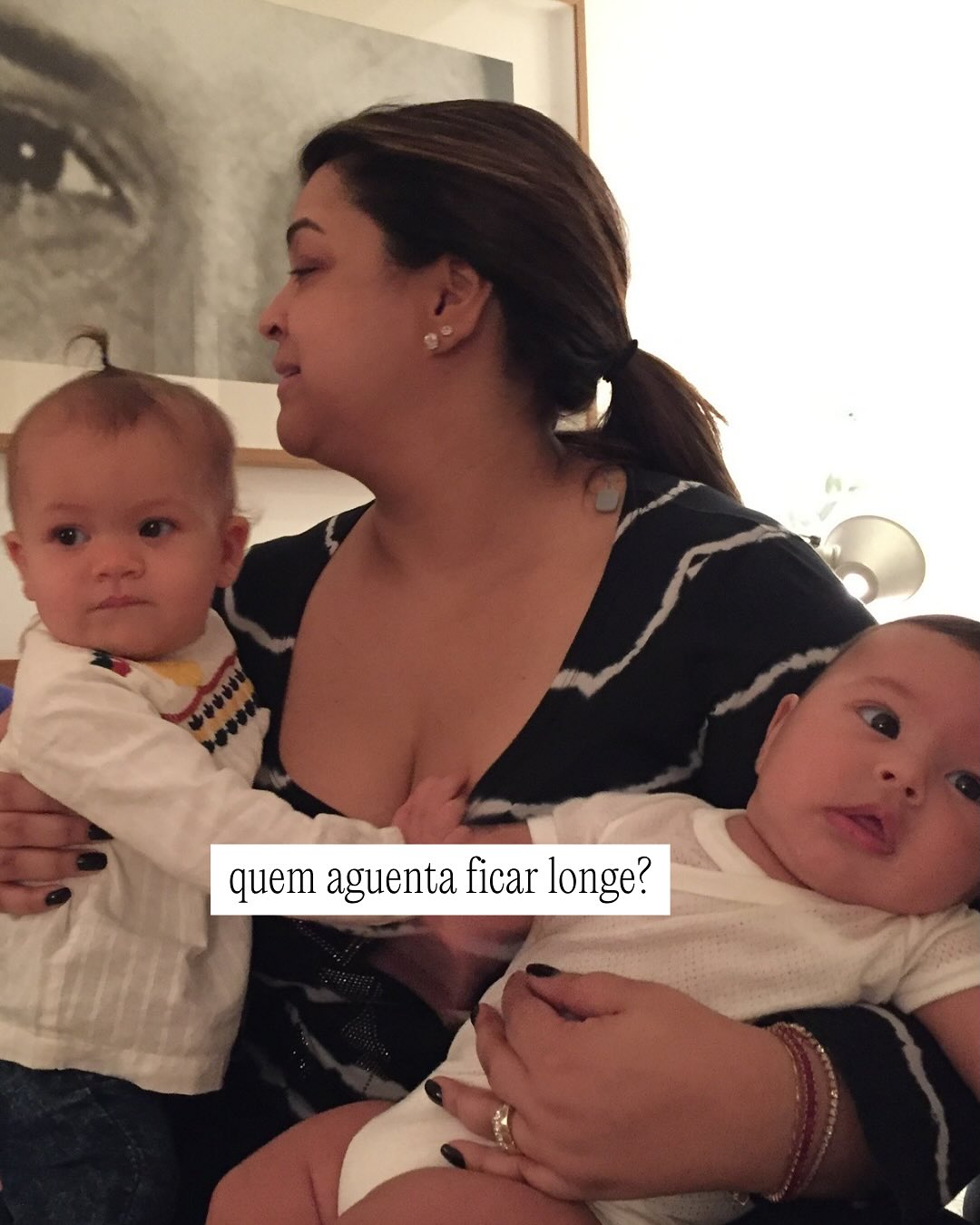 Preta Gil posa com bebês. Foto: Reprodução Instagram @belagil