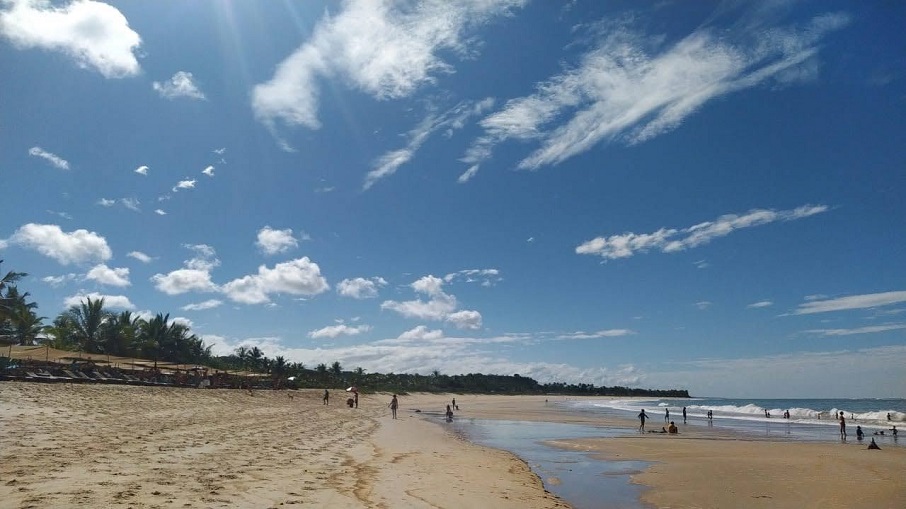 A Praia dos Nativos, em Trancoso (BA). Foto: Rafael Nascimento