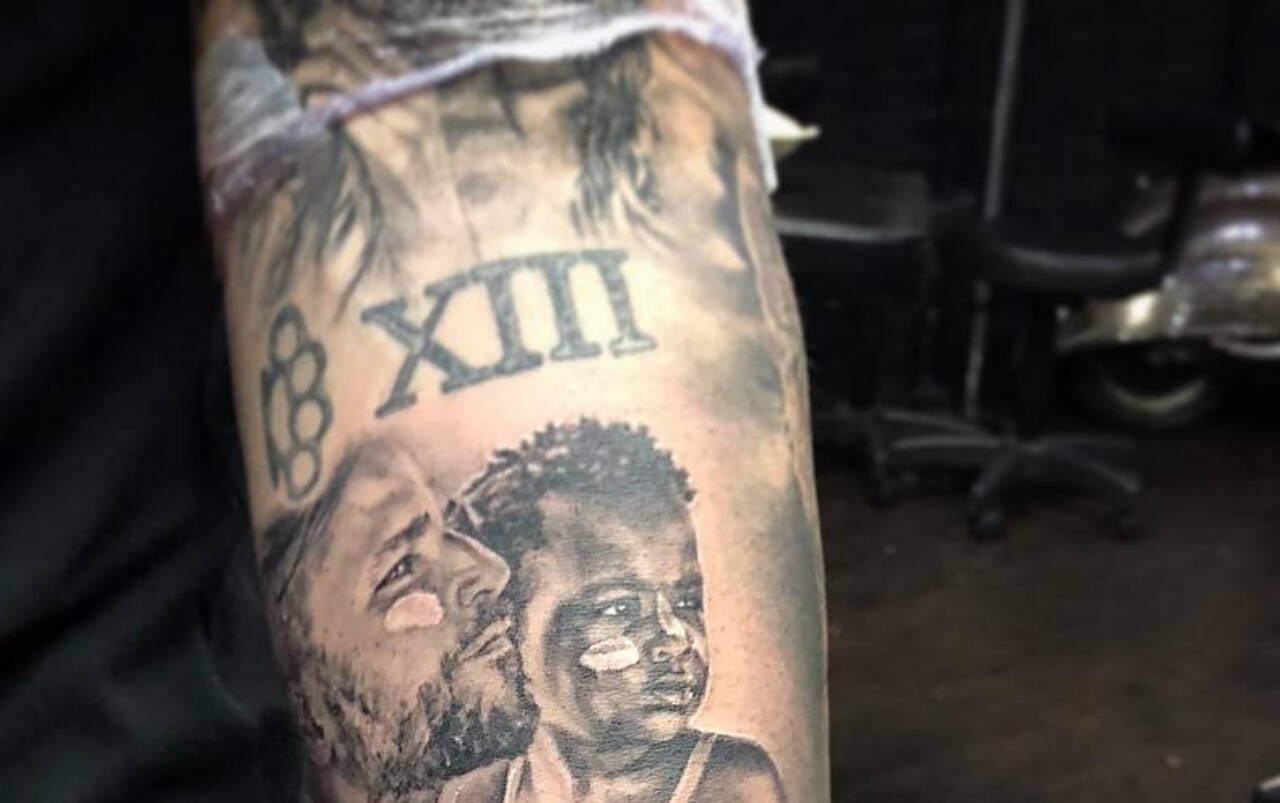 Giovanna e Bruno também tem o número XIII tatuado Reprodução/Instagram