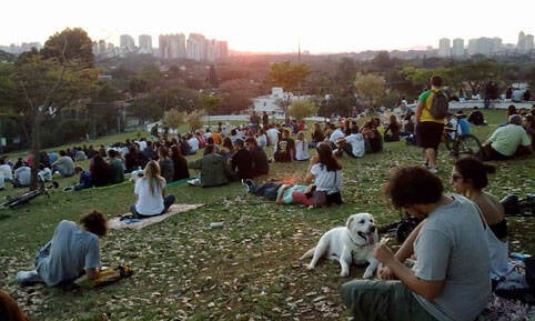 praça por do sol. Foto: Reprodução