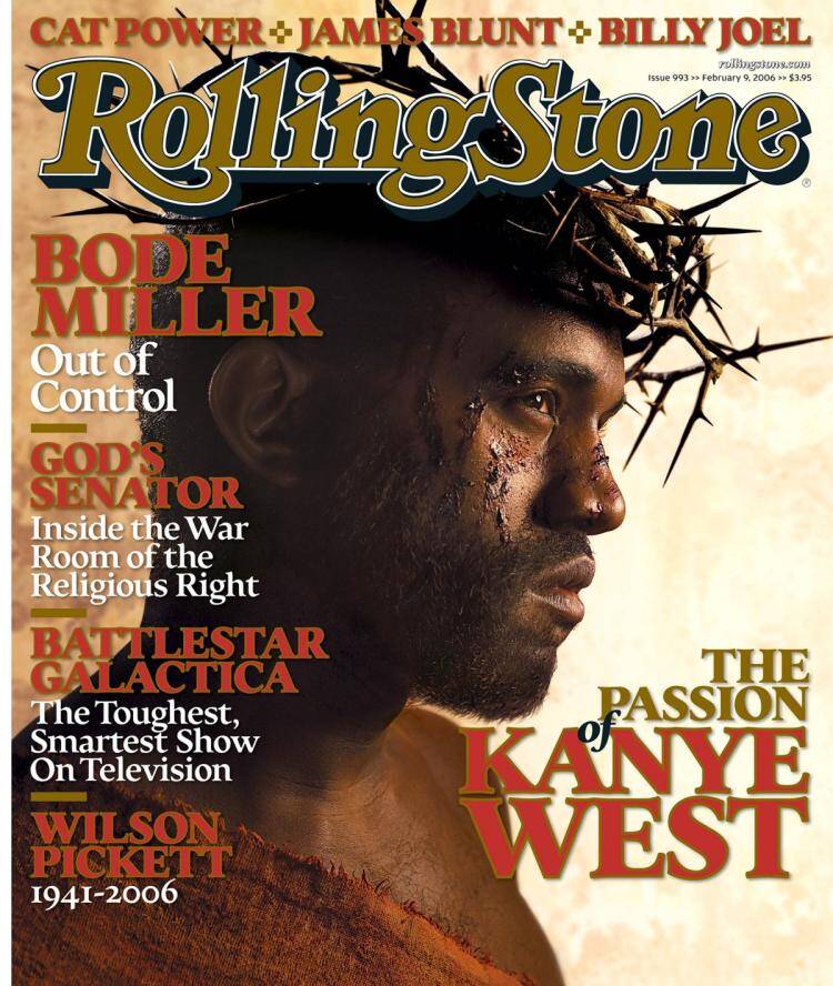 Kanye West sempre causa, inclusive na capa de revistas. Foto: Divulgação