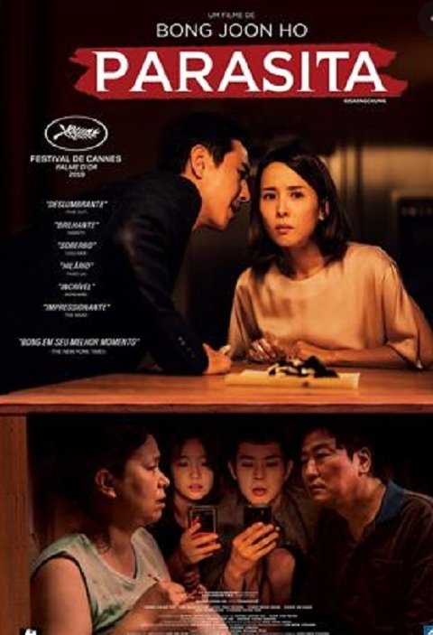 Parasita - Maior fenômeno do cinema sul-coreno em nível internacional, o filme conquistou quatro estatuetas do Oscar em 2020: Melhor Filme, Melhor Direção, Melhor Roteiro Original e Melhor Filme Internacional. Reprodução: Flipar