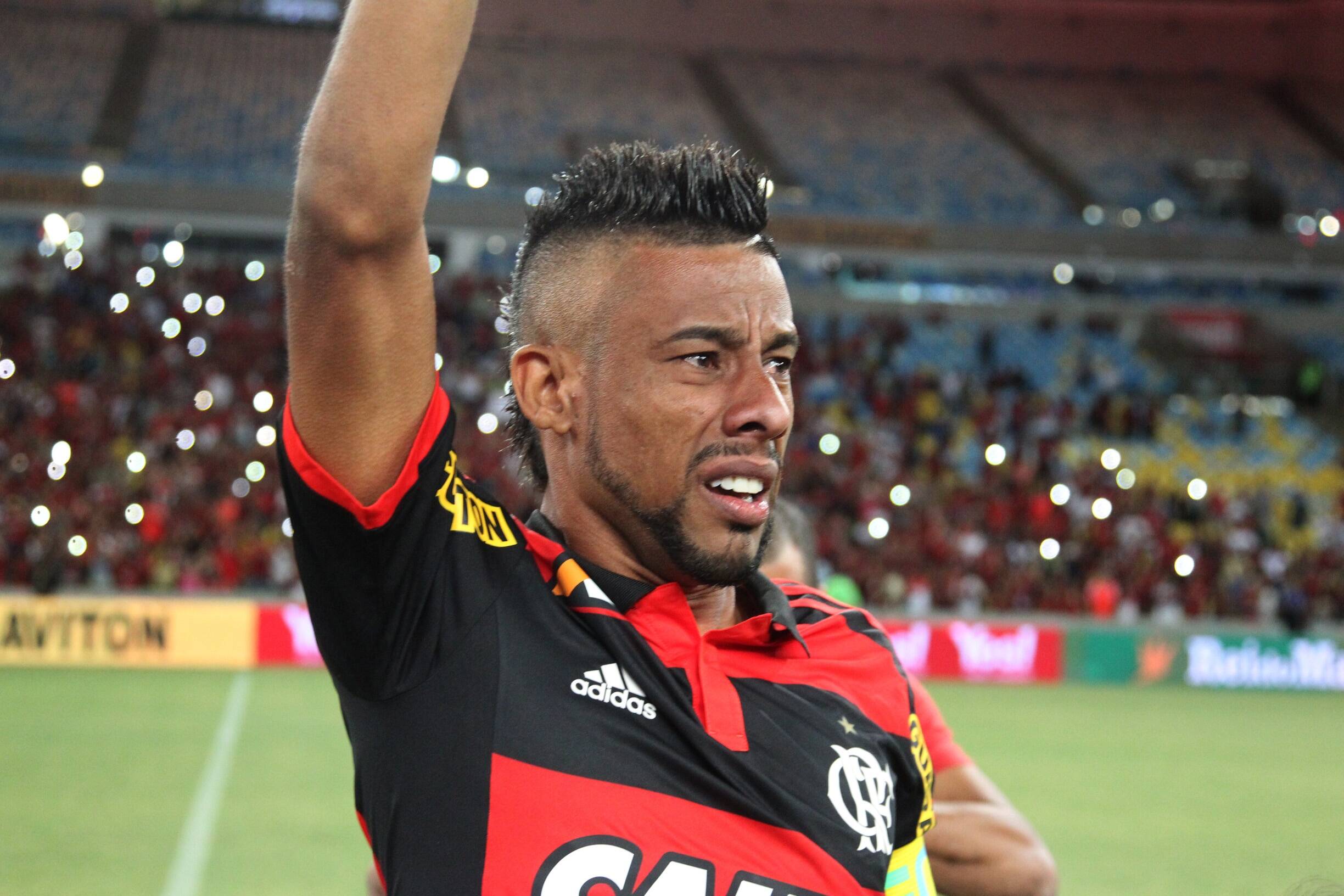 Léo Moura em seu último jogo com a camisa do Flamengo Gilvan de Souza / Flamengo