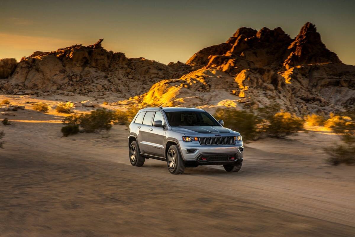 Jeep Grand Cherokee Trailhawk. Foto: Divulgação