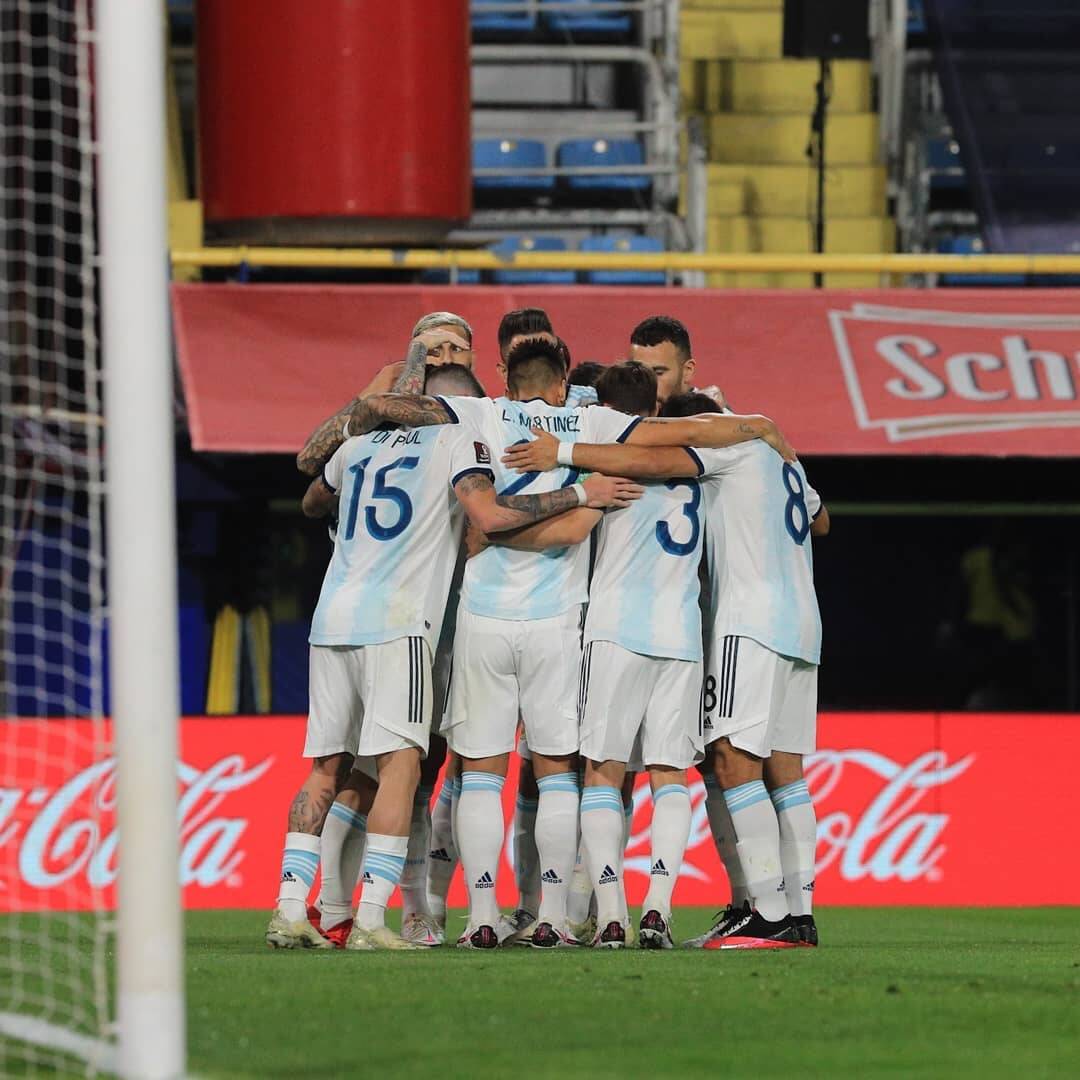 Argentina X Equador. Foto: AFA