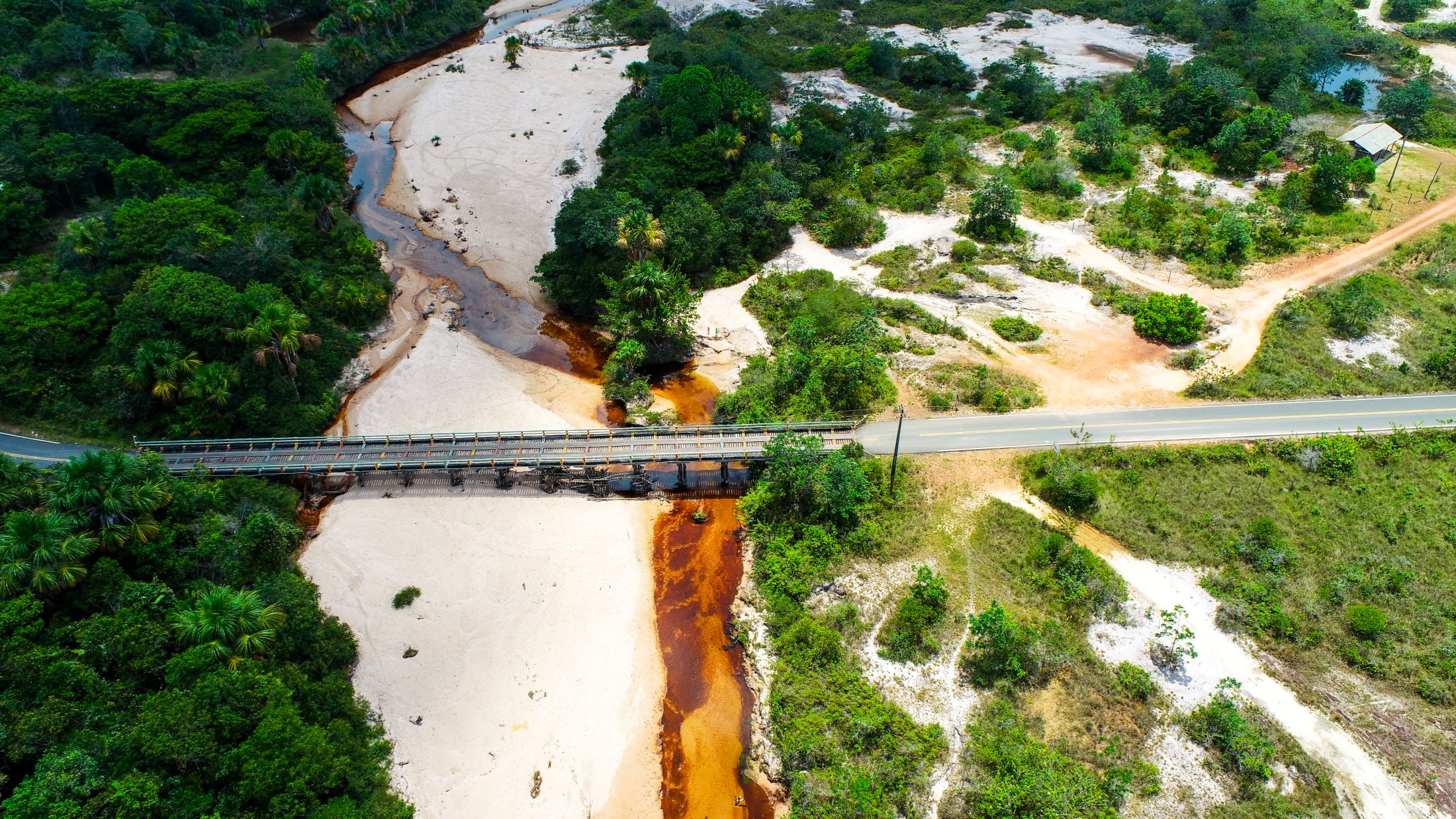 Estrada de acesso a Cachoeira do Paiva . Foto: Divulgação / Secom Roraima
