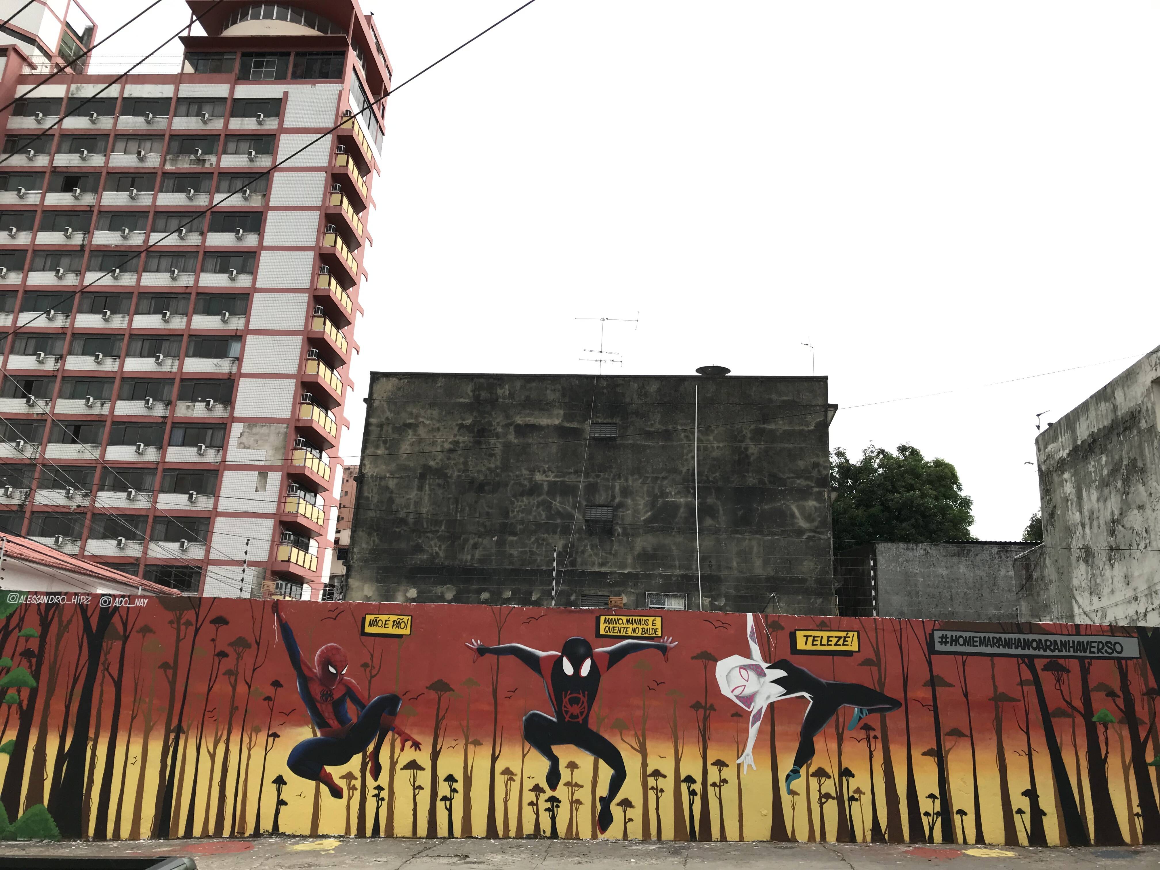 Grafites do Homem Aranha . Foto: Divulgação