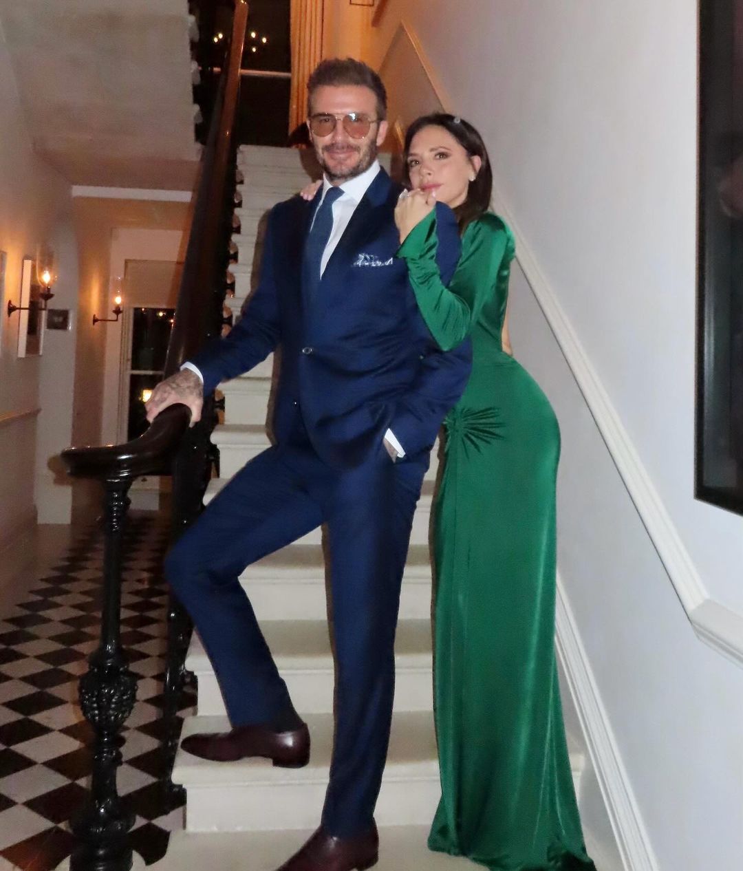 Victoria e David Beckham Reprodução/Instagram - 13.04.2024