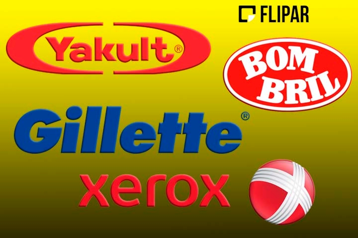 No Brasil, algumas marcas alcançaram tamanha popularidade que se tornaram sinônimo de produto. Por isso, mesmo quando a pessoa compra de outra marca, chama o produto pelo nome da concorrente. O Flipar mostra algumas delas a seguir! 
 Reprodução: Flipar