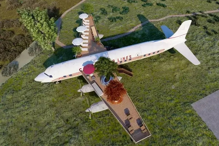 Aviões abandonados foram comprados pelo o instrutor de voo Jon Kotwicki. Foto: Divulgação