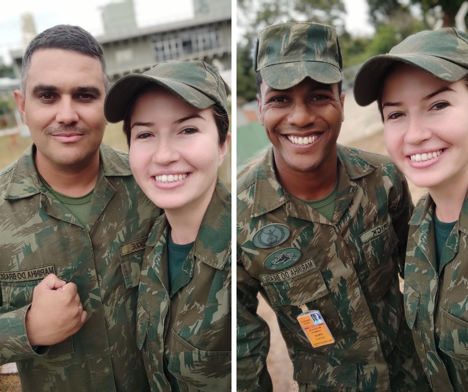 Amigos deram apoio à Wendy durante o curso. Foto: Arquivo pessoal