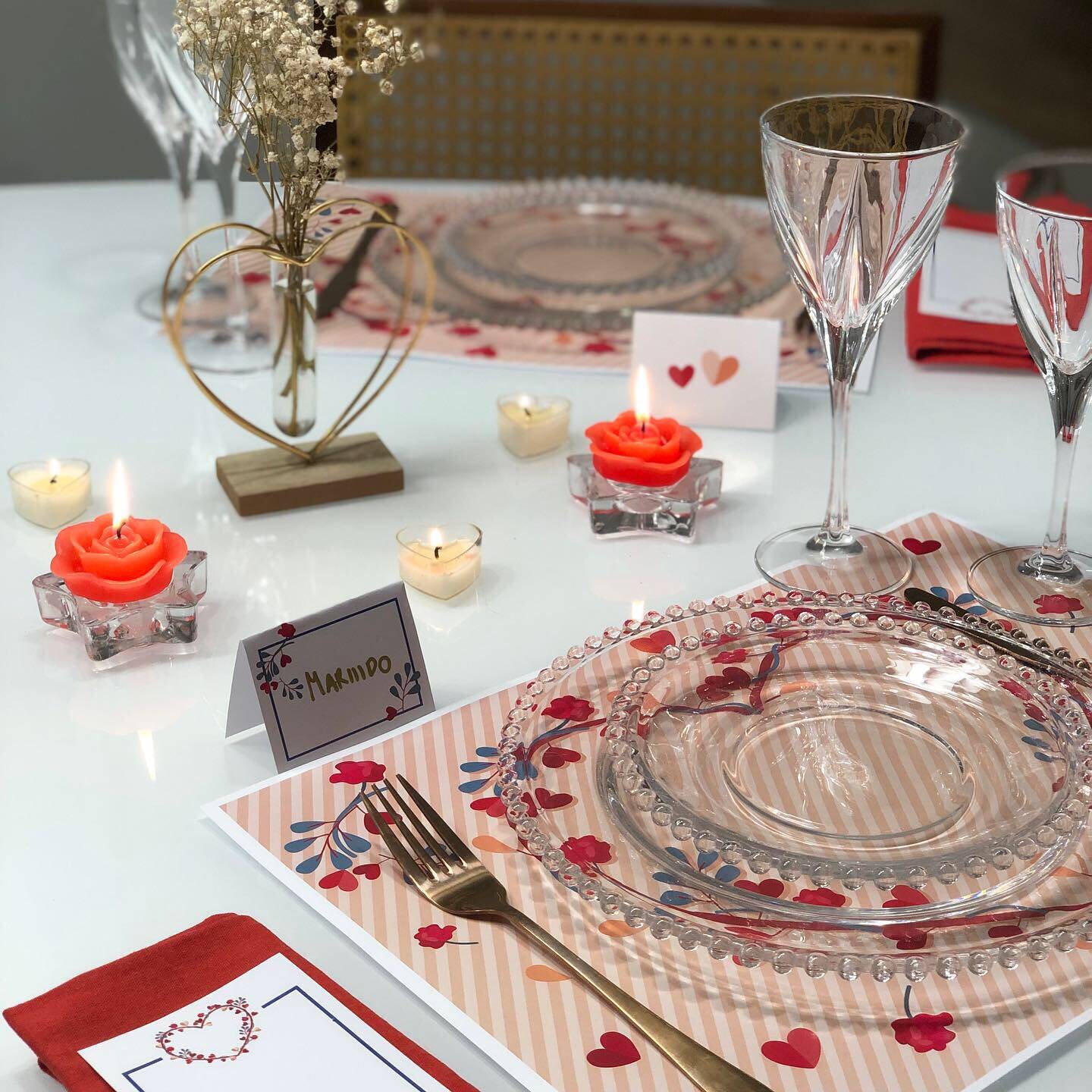 Ideias para montar uma mesa posta para o Dia dos Namorados. Foto: Isabela Azevedo