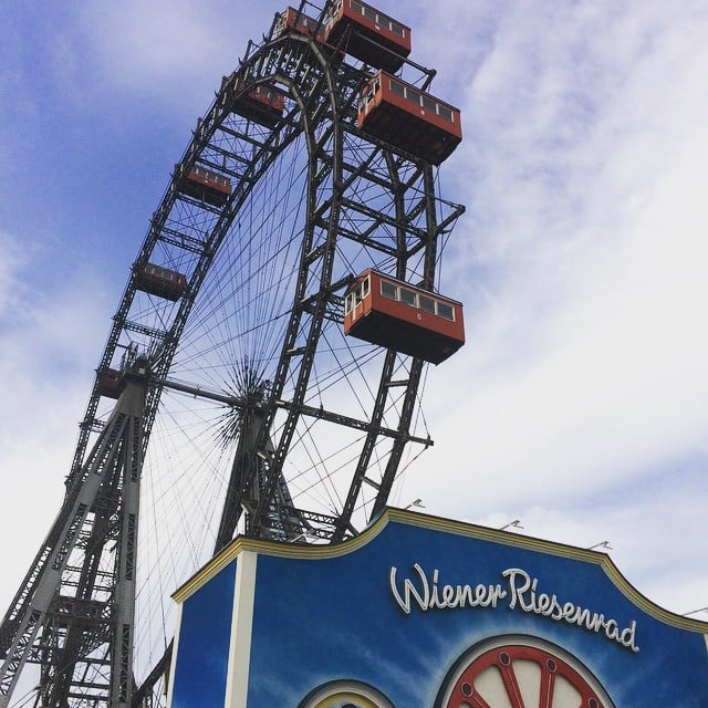 Roda gigante do Parque Prater em Viena, na Áustria.. Foto: Reprodução/Instagram @paraviagembr 28.10.2022