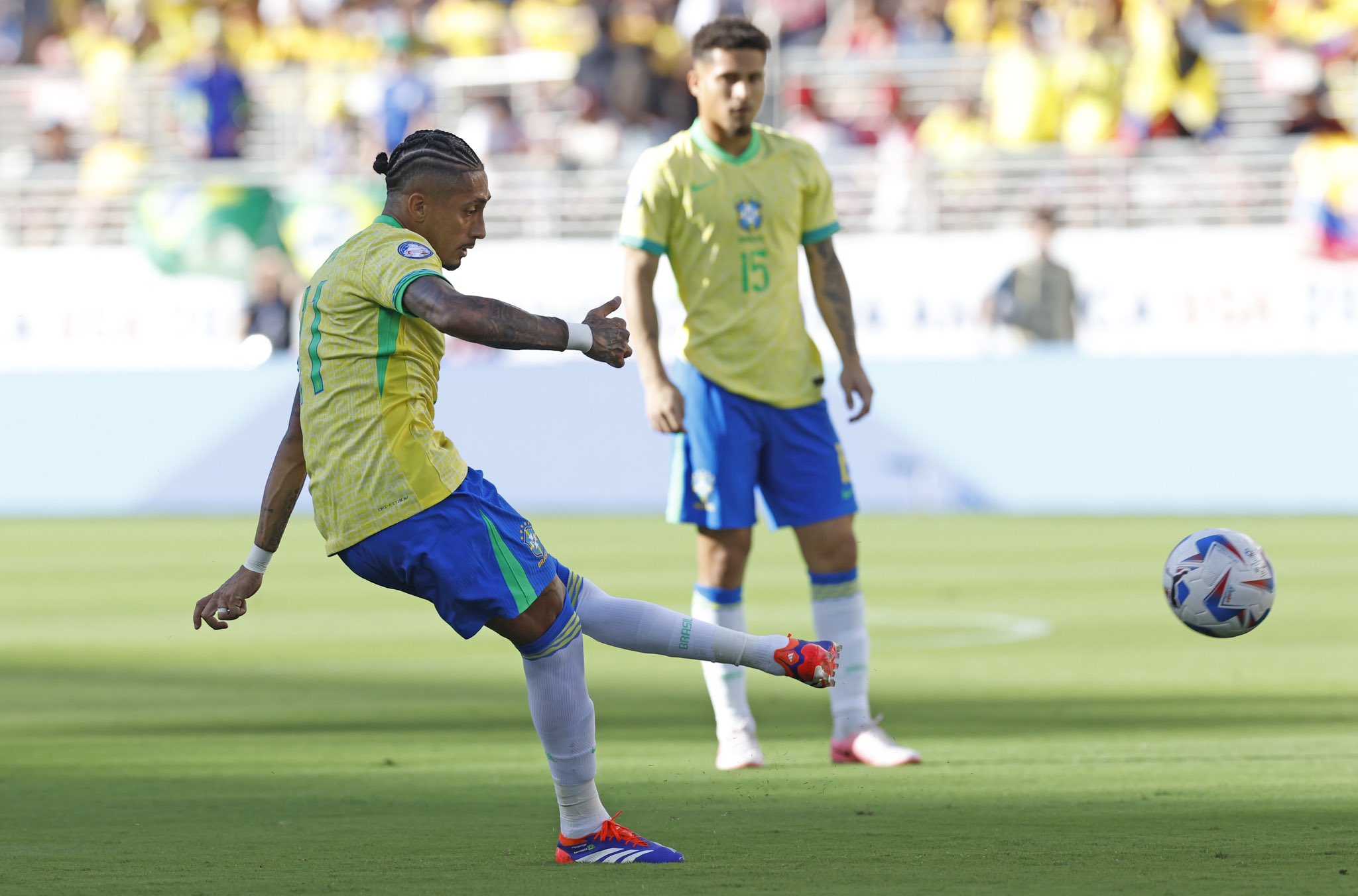 Brasil x Colômbia (Fotos: Copa América e CBF)