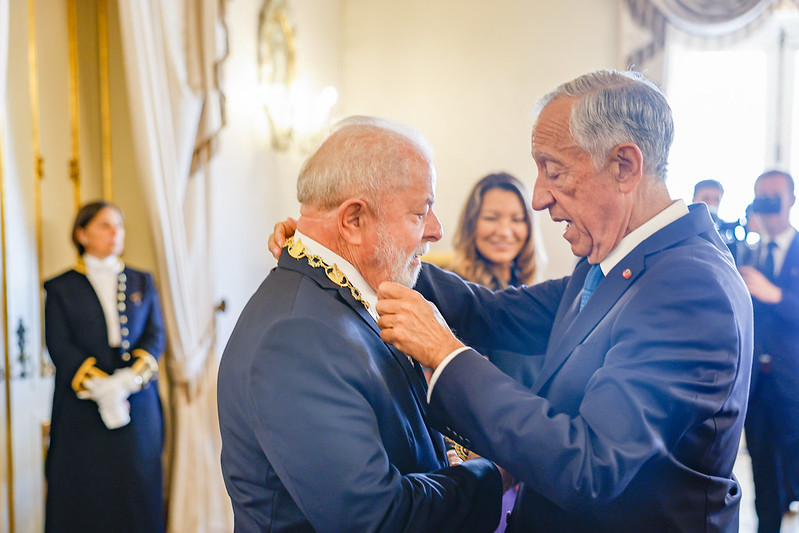 Lula encontra o Presidente de Portugal, Marcelo Rebelo de Sousa  Ricardo Stuckert/PR