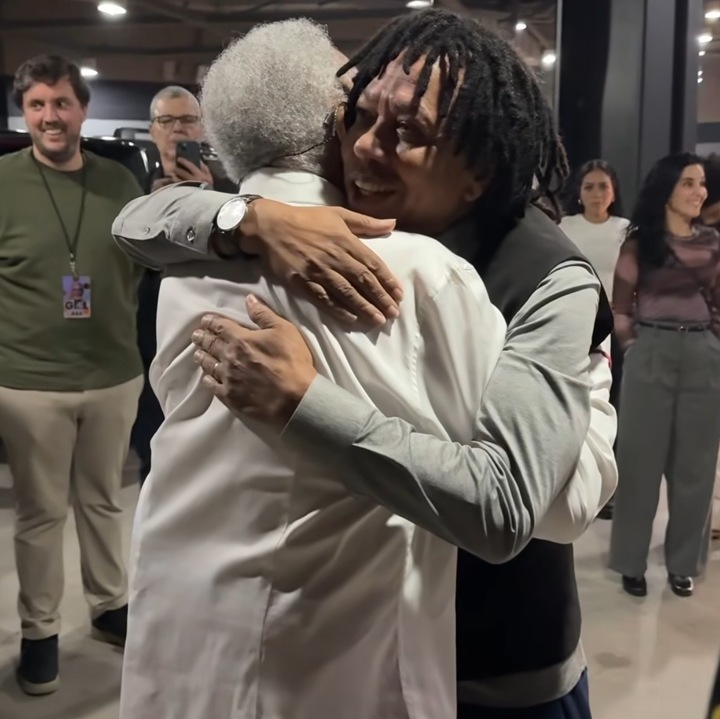 Gilberto Gil e Djavan. Foto: Reprodução: Instagram