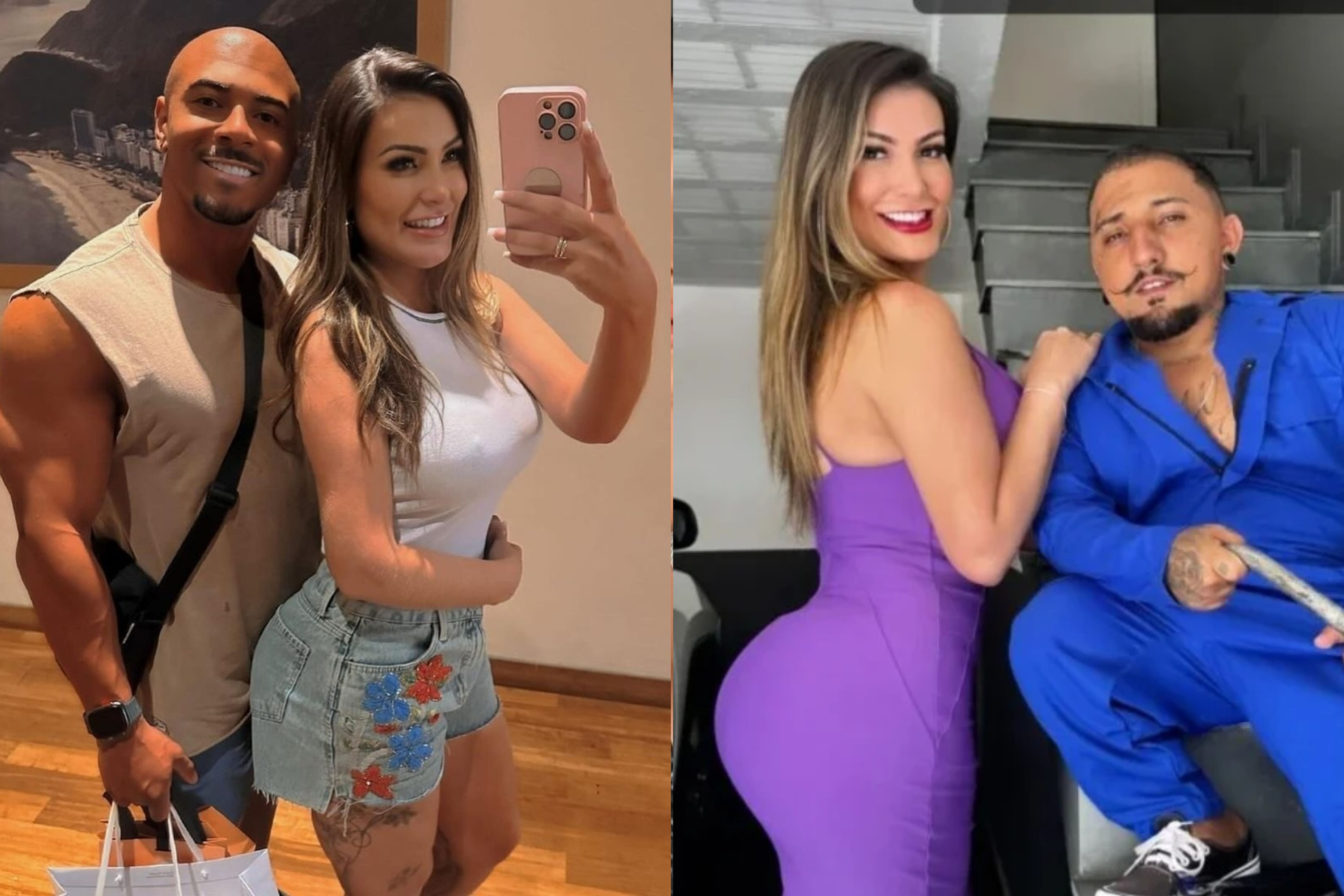 Andressa Urach depois dos procedimentos cirúrgicos e estéticos (Reprodução/Redes Sociais)