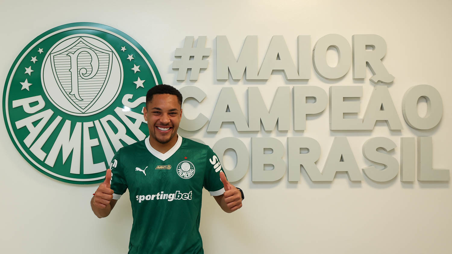Vitor Roque. Foto: Cesar Greco/Palmeiras
