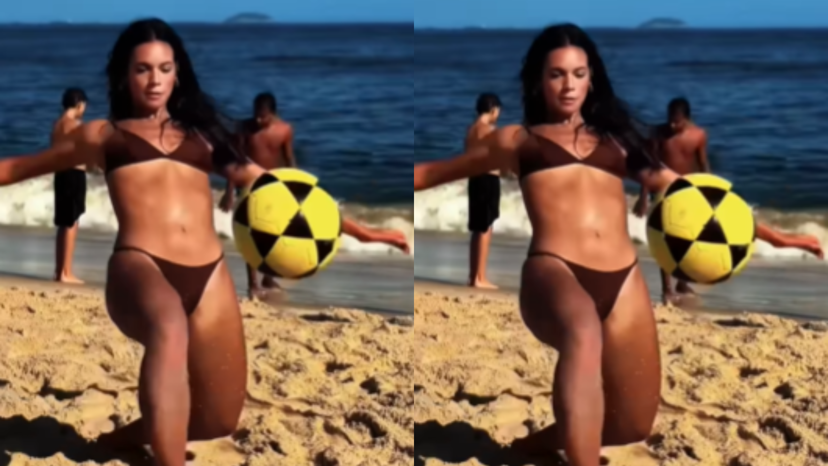 Alane Dias tenta receber bola em jogo. Foto: Reprodução Instagram - 28.2.2025