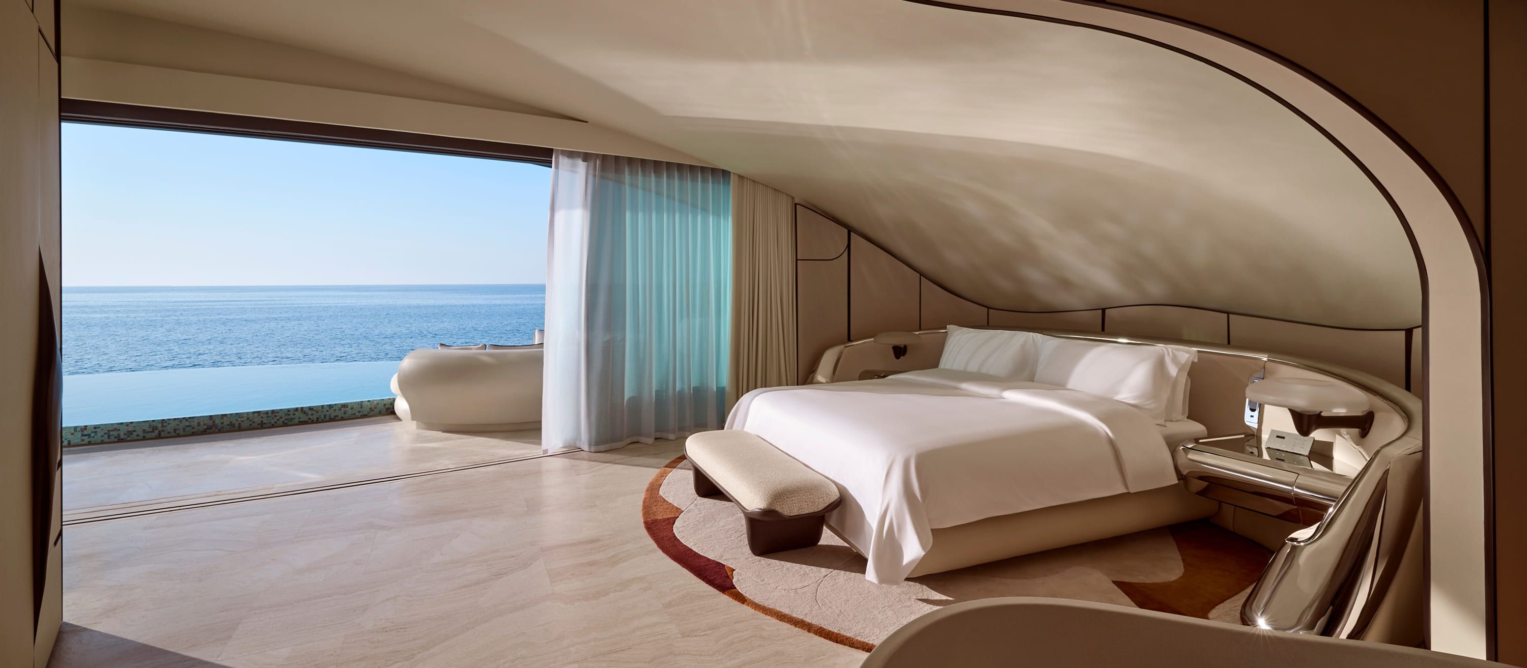 Quarto Vila sobre a água. Foto: Divulgação - Shebara Resort