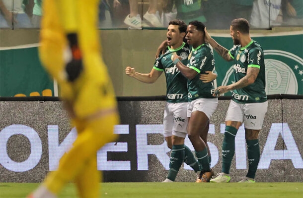 2º Palmeiras - 59 pontos - 25,4% de chance de título, 99,9% chance de Libertadores, zero risco de rebaixamento - Foto: Cesar Greco/SE Palmeiras