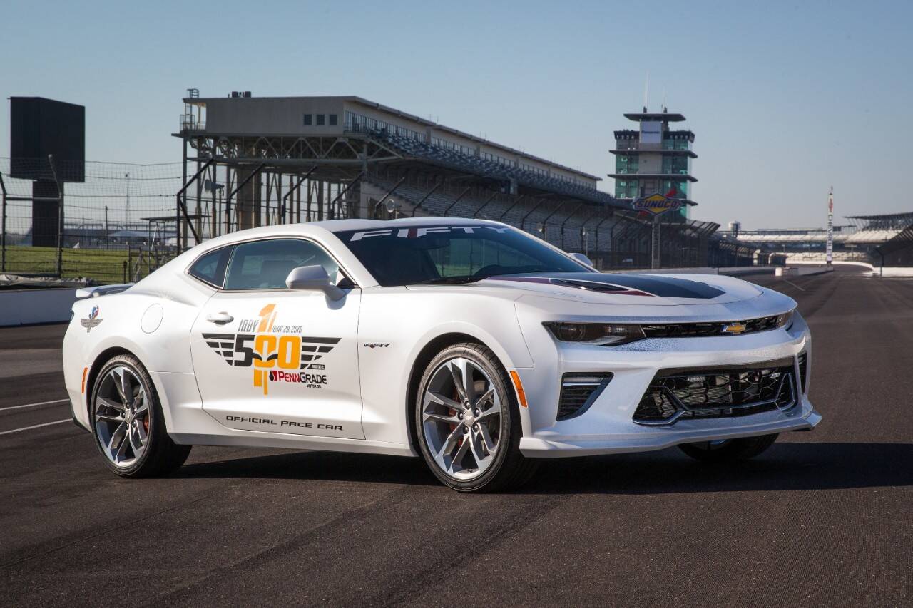 Chevrolet Camaro SS estará na edição número 100 das 500 Milhas de Indianápolis. Foto: Divulgação