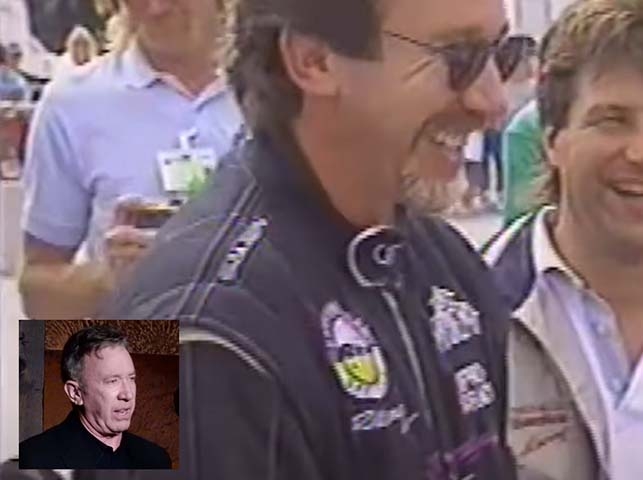Tim Allen - O ator americano, famoso pelas comédias, começou a pilotar em 1995 e não teve grande destaque. Mas chegou a disputar o SCCA World Challenges e as 24 Horas de Daytona em 1997.