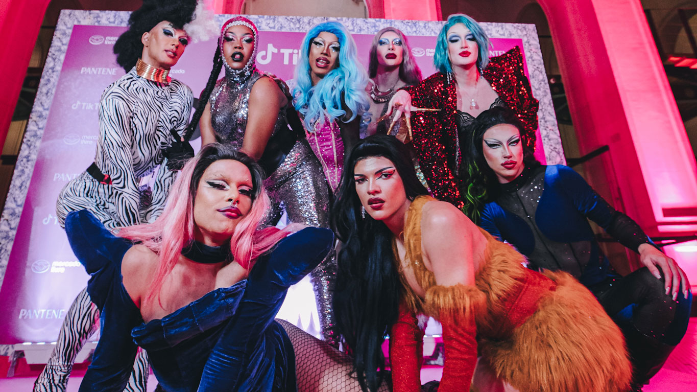 As finalistas do DragSync, promovido pelo TikTok. Foto: Pridia