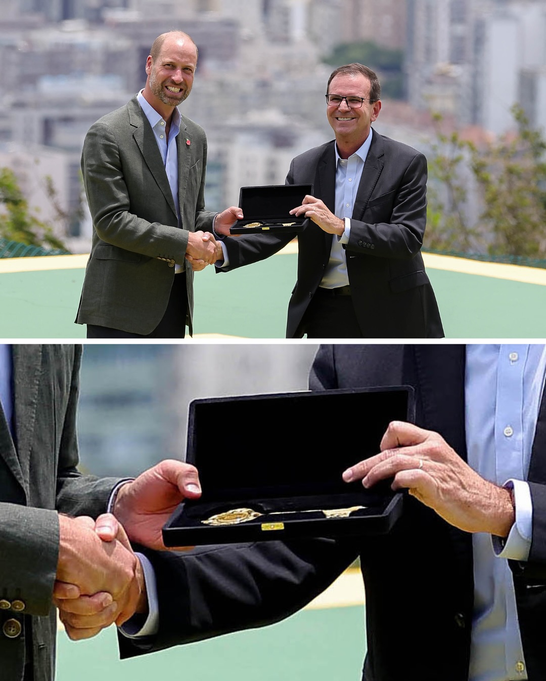 Príncipe William visita o Rio e recebe chaves da cidade de Eduardo Paes. Foto: Instagram