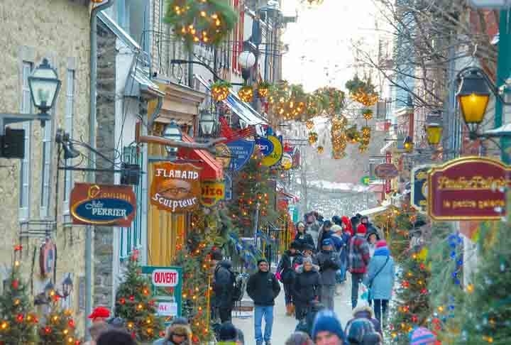 Quebec, no Canadá - O Carnaval na capital da maior província canadense é considerado uma celebração do inverno.  Reprodução: Flipar