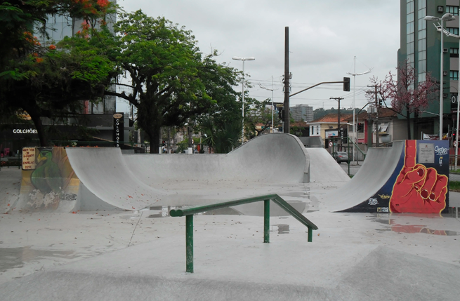 Pista de Skate na Praça Palmares, em Santos. Foto: Arquivo/Prefeitura de Santos