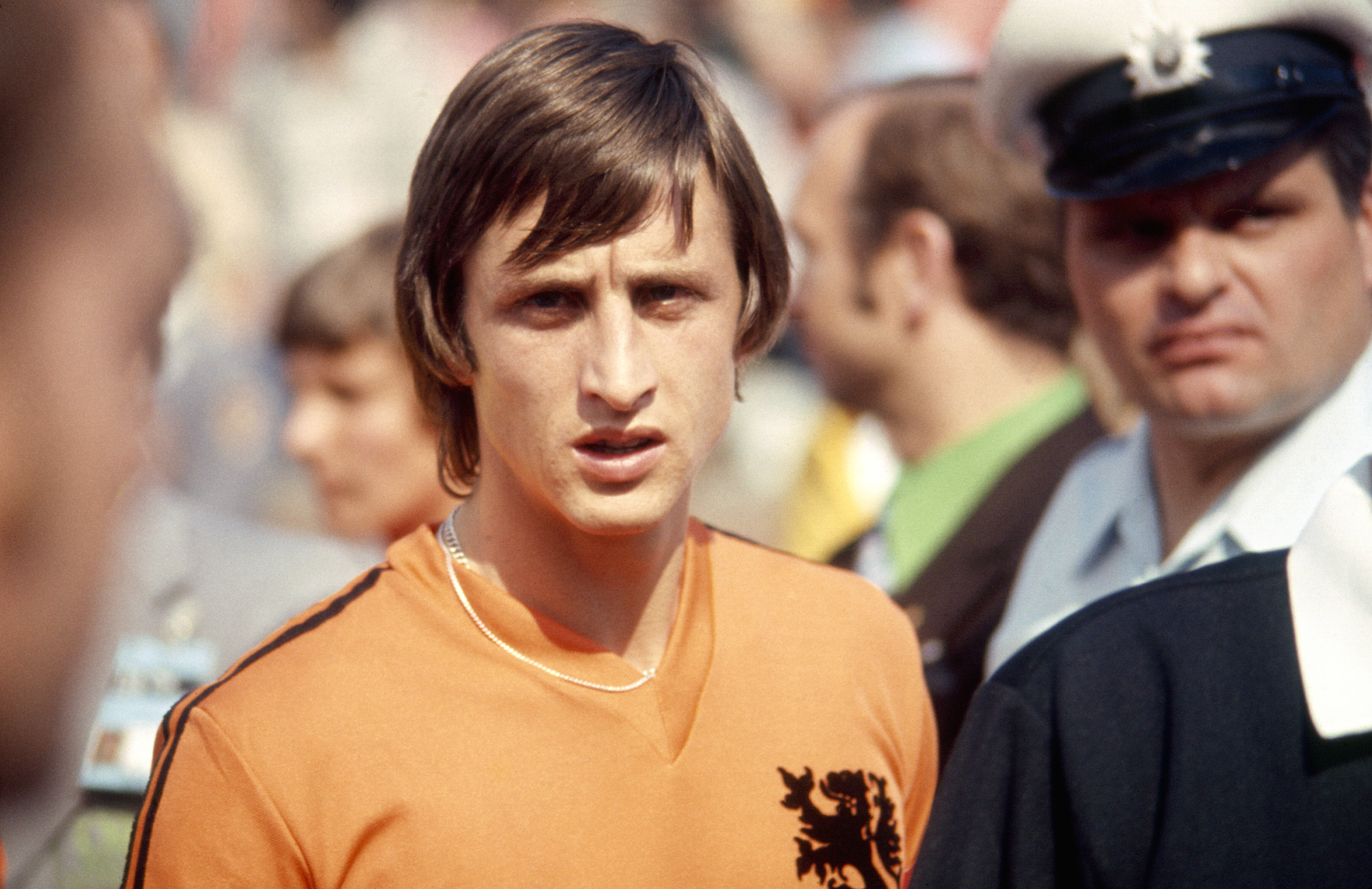 Johan Cruyff: em sua única Copa do Mundo, craque holandês não conseguiu ser campeão, mas foi eleito o melhor jogador . Foto: Getty Images