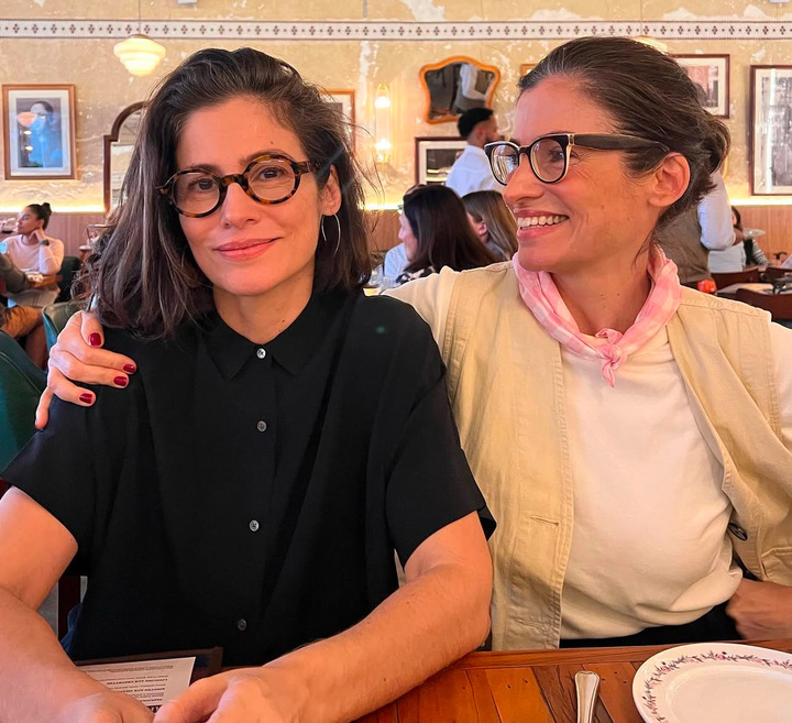 Renata Vasconcellos e Lanza Manzza. Foto: Reprodução: Instagram/@renatavasconcellosoficial