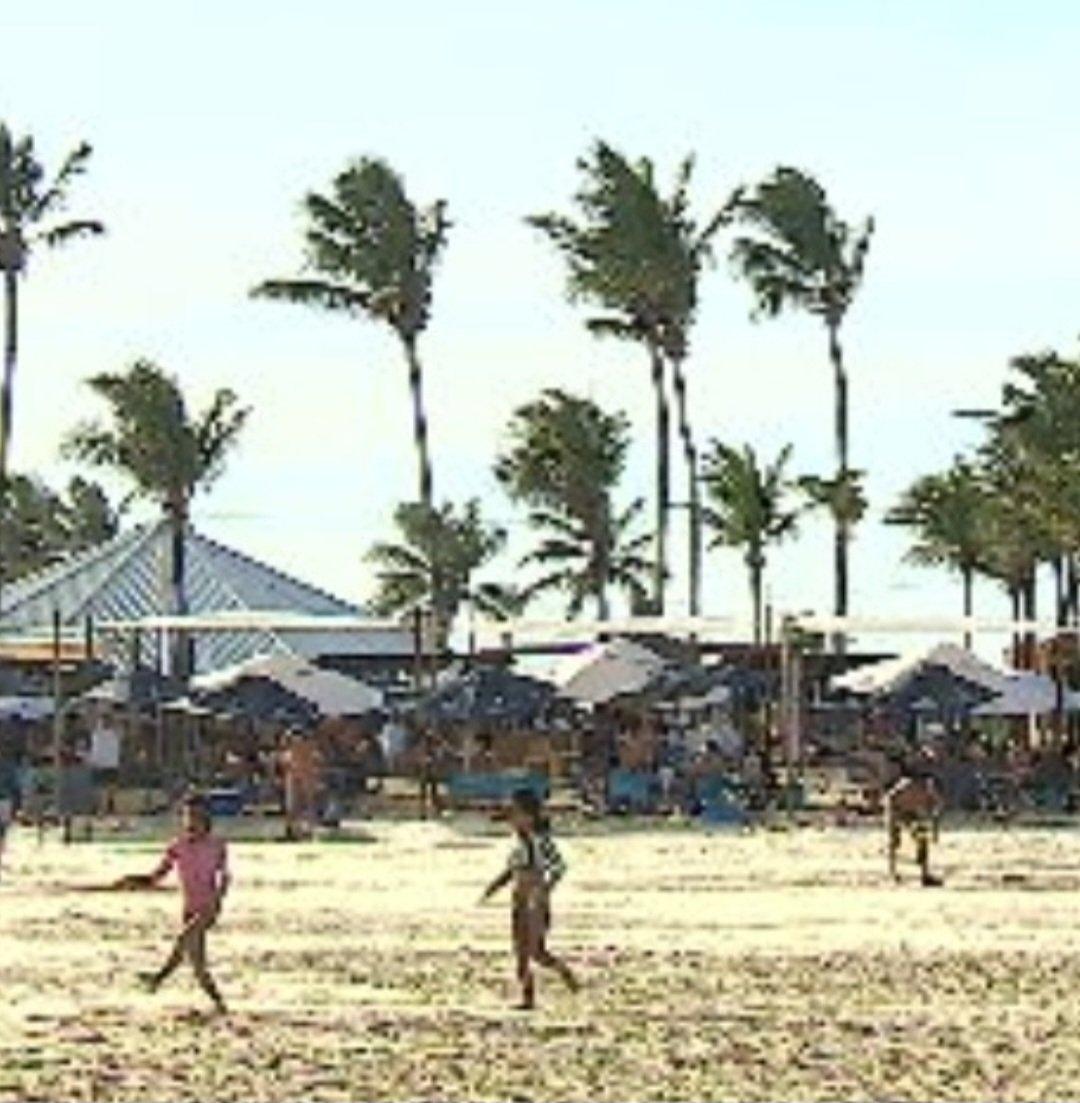 Nas praias de Aracaju, é possível praticar atividades físicas e recreativas num cenário que inclui os famosos coqueiros e areia limpa. Reprodução: Flipar