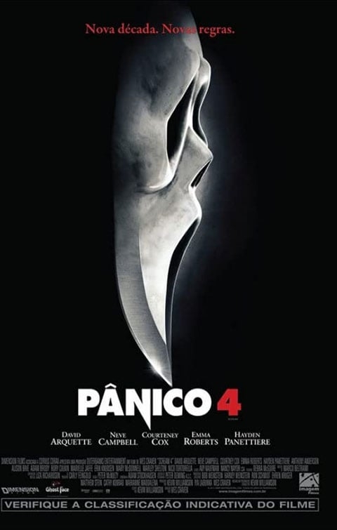 Panico 4 - Wes Craven levou 11 anos para retomar a franquia e lançou a quarta edição em 2011.