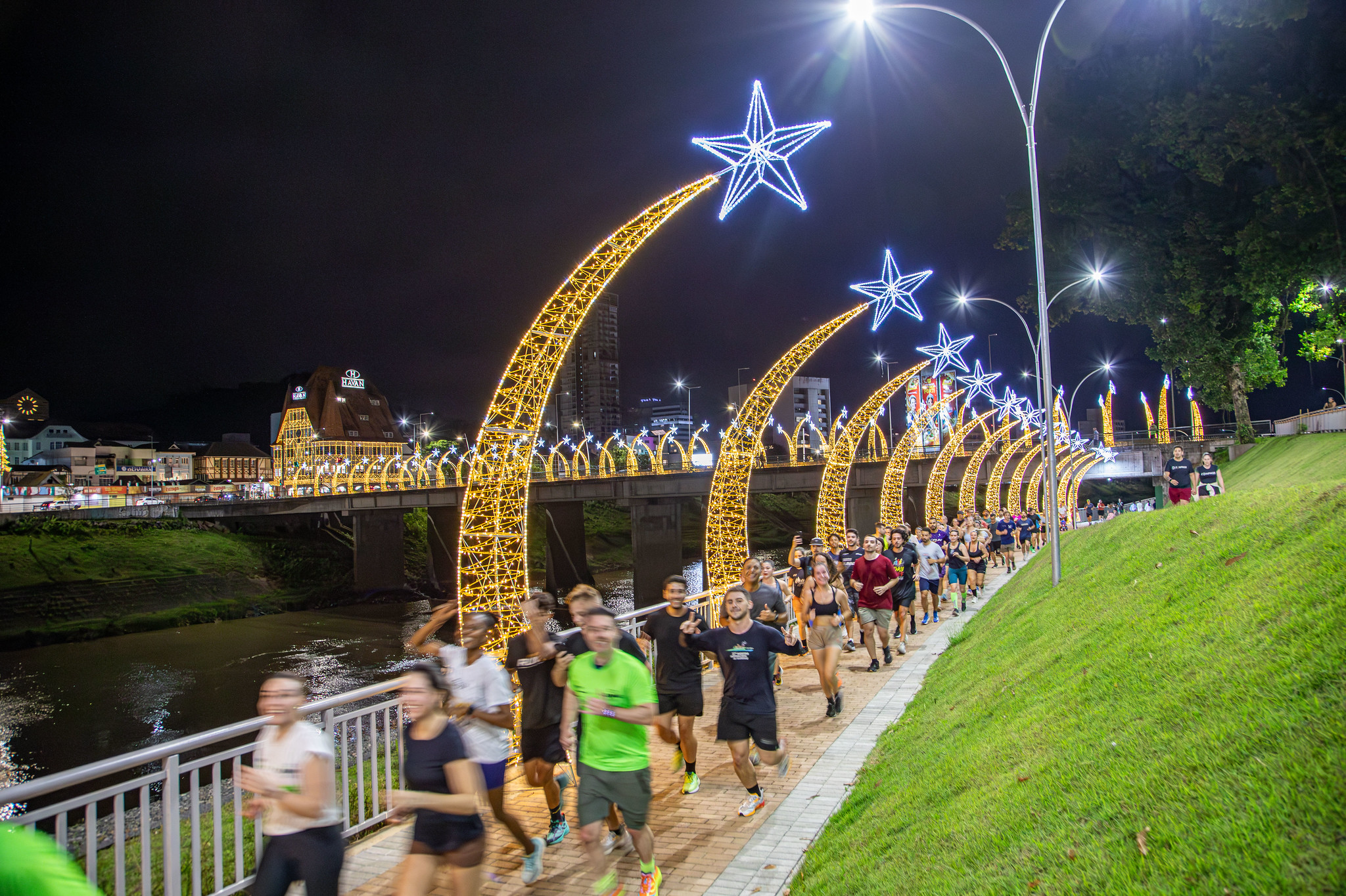 Luzes na Cidade, Blumenau SC. Foto: Divulgação / Prefeitura de Blumenau (SC)