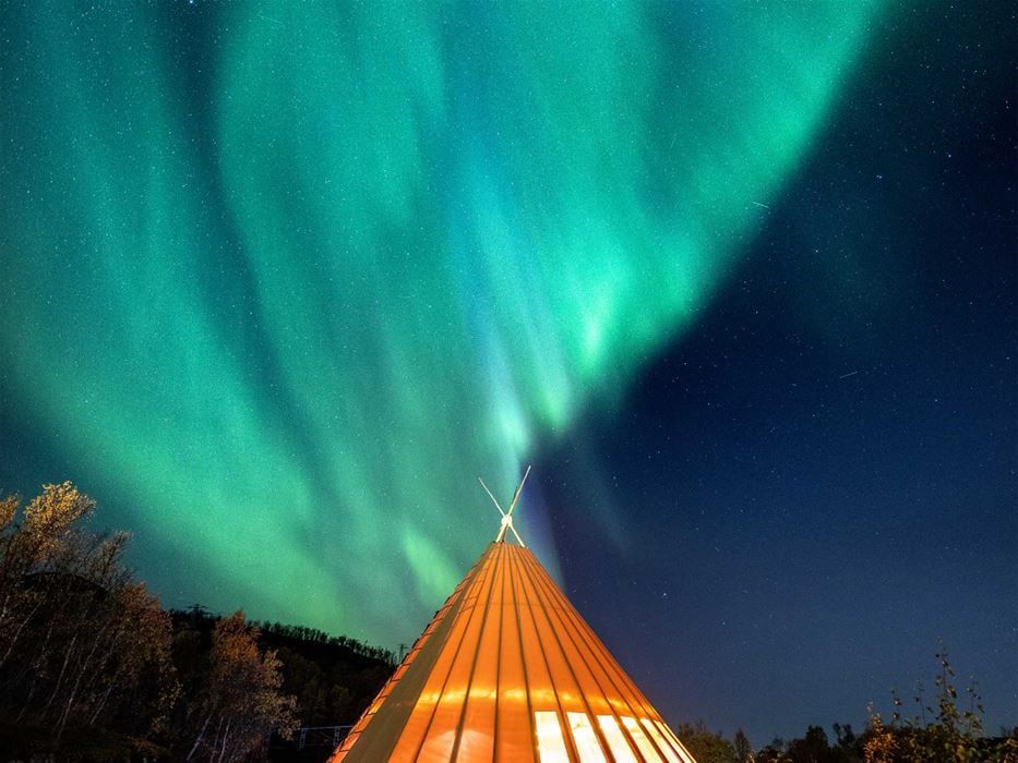 Observação da Aurora Boreal. Foto: Divulgação Arctic Train
