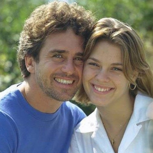 Os atores tiveram um relacionamento de sete anos, de 1996 a 2003. Tiveram um filho juntos, Davi.  Reprodução: Flipar