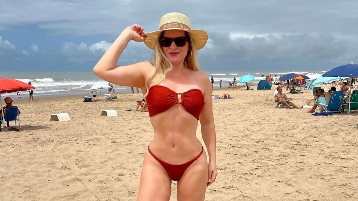 Joice Hasselmann de biquíni vermelho Reprodução Instagram - 9.4.2024