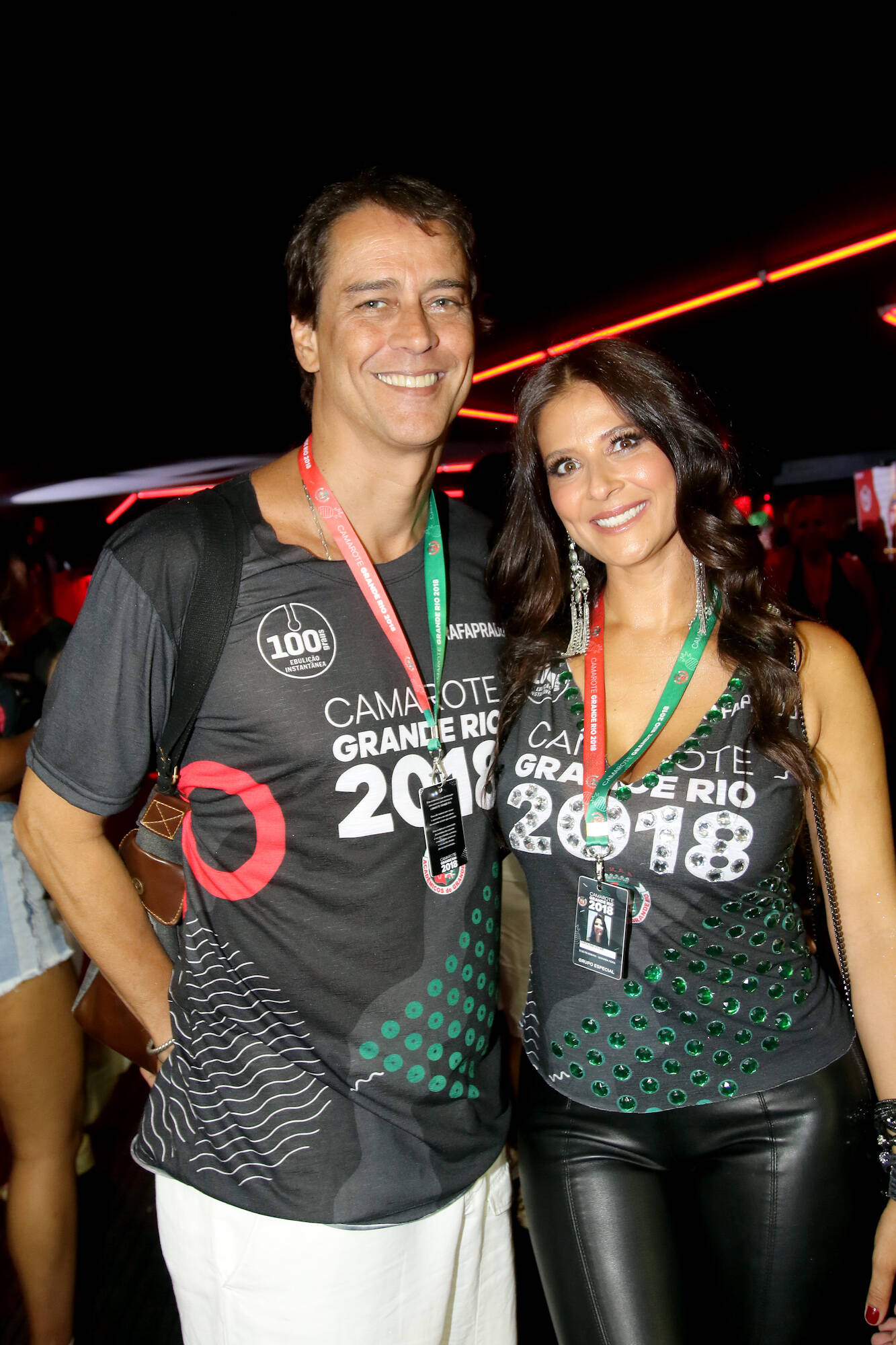 Marcello Antony e Carol Villar no Camarote Grande Rio na última segunda-feira (12), no Rio. Foto: eny miranda