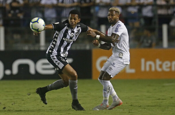 30ª rodada do Campeonato Brasileiro de 2019: Santos 4 x 1 Botafogo, na Vila Belmiro - Gols: Eduardo Sasha, Marinho e Soteldo (2)