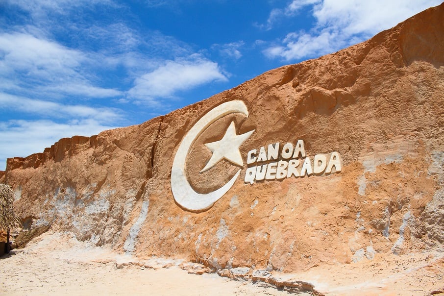 Símbolo da cidade de Canoa Quebrada, no Ceará. Foto: Cristiano Oliveira/ Flickr