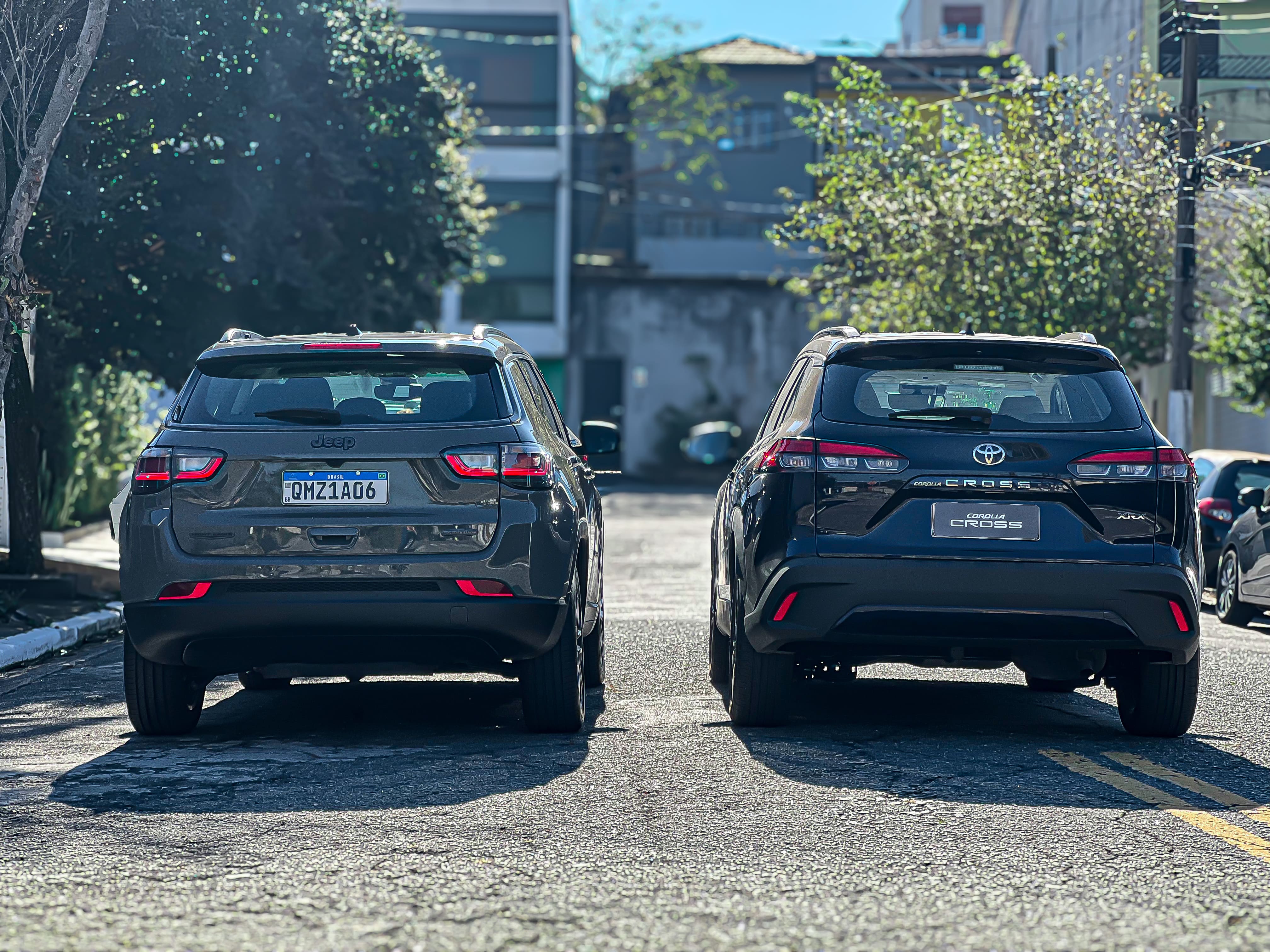 Jeep Compass e Toyota Corolla Cross Luiz Forelli Santana/iG