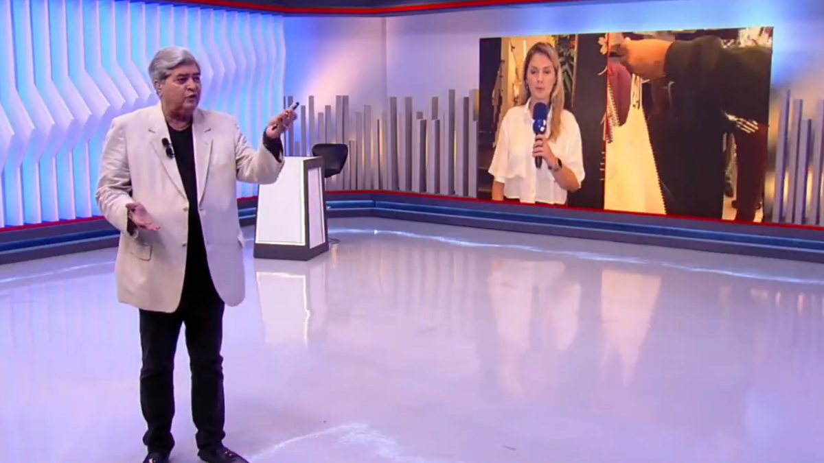 Datena dá bronca ao vivo. Foto: Reprodução/RedeTV!