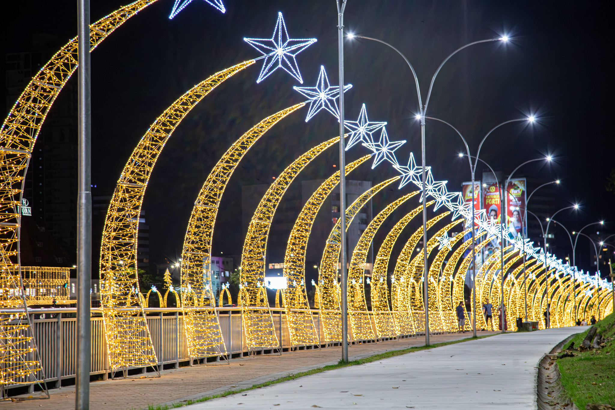 Luzes na Cidade, Blumenau SC. Foto: Divulgação / Prefeitura de Blumenau (SC)