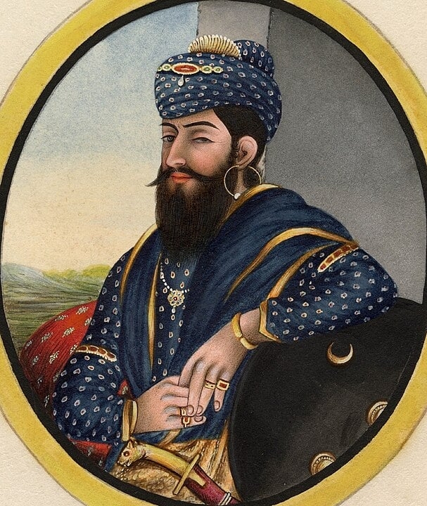 Maharaja - Reis ou governantes de principados indianos.
Exemplo: Ranjit Singh, Maharaja de Punjab, de 1801 a 1839.
 Reprodução: Flipar