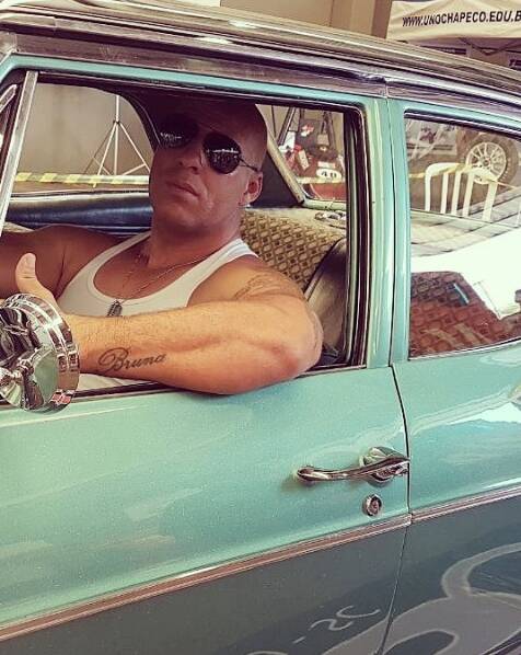 Marcos Salvo, sósia do Vin Diesel. Foto: Reprodução/ Instagram