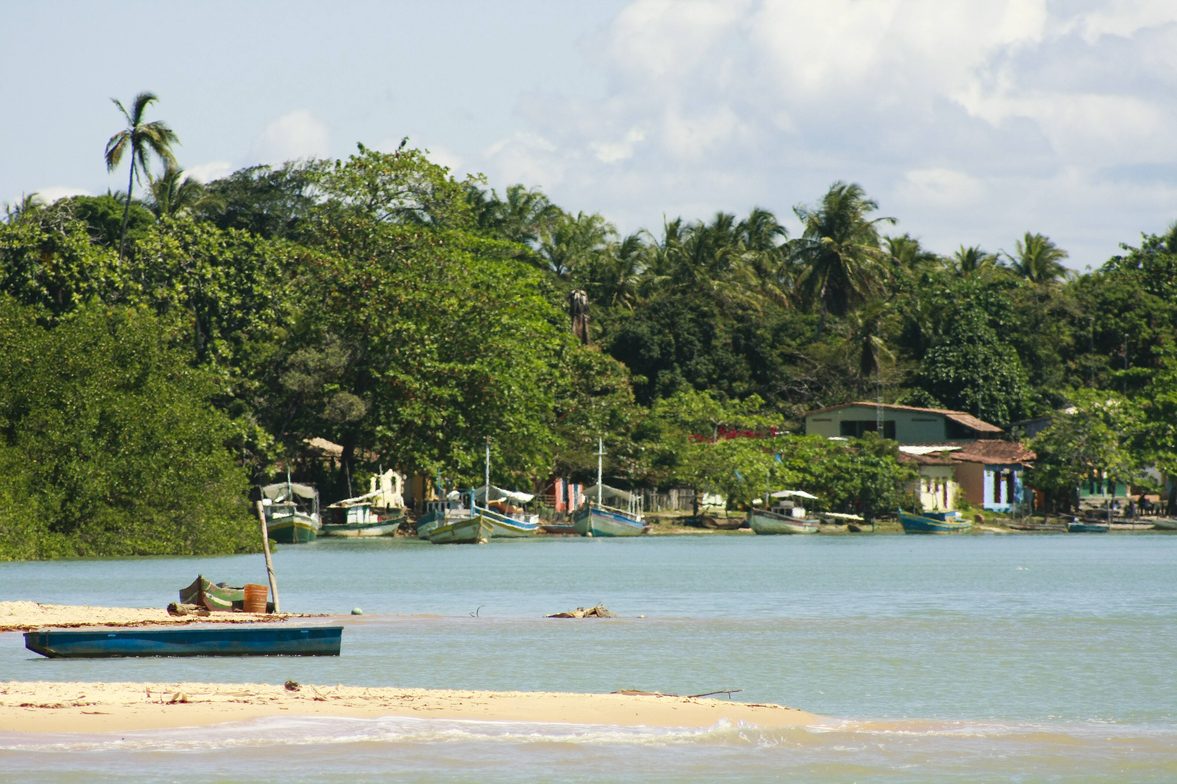 A vila de Caraíva é muito tranquila. Foto: Felipe Carneiro