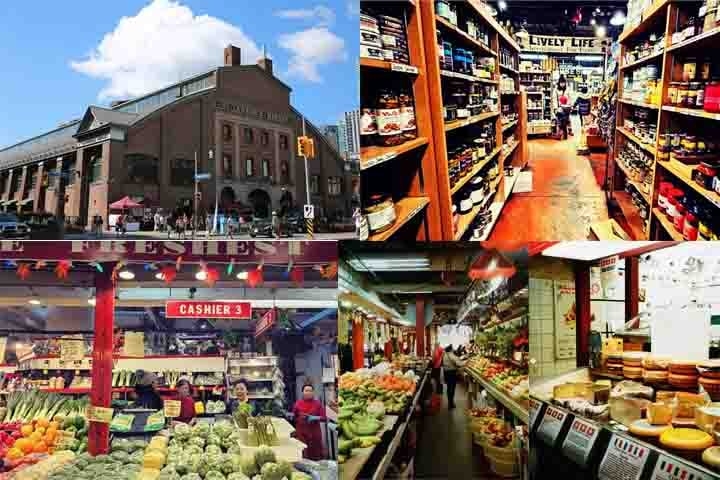 St. Lawrence Market (1803) – Mercado histórico, famoso por sua variedade gastronômica e produtos locais. Tem bancas que vendem queijos, frutos do mar, carnes e especiarias. Eleito um dos melhores mercados do mundo pela National Geographic. Reprodução: Flipar